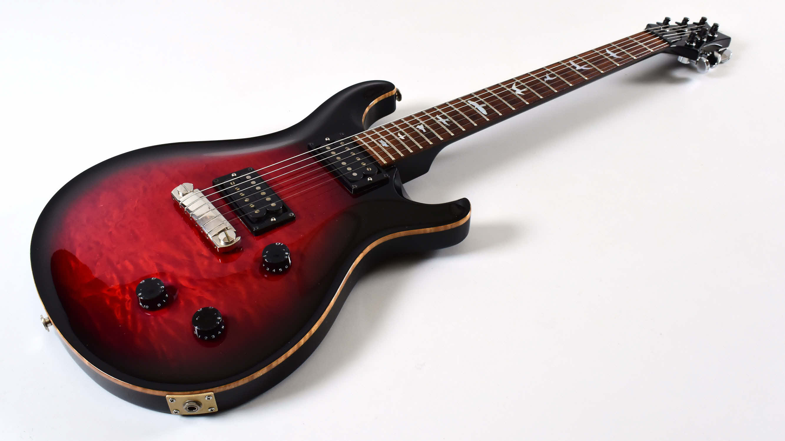 1995 PRS Custom 22 10-Top / Birds -Scarlet Sunburst